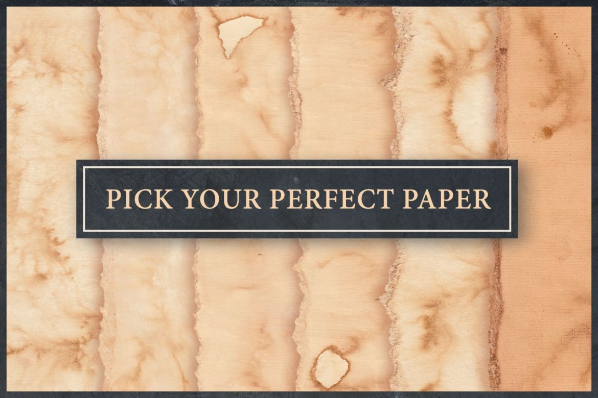 Vintage Paper PSD Mockup Set - view 4