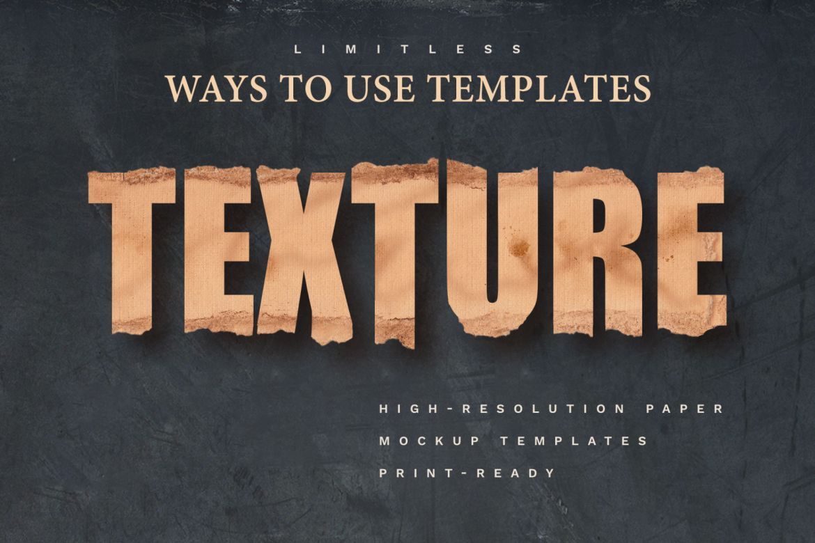 Vintage Paper PSD Mockup Set - view 5