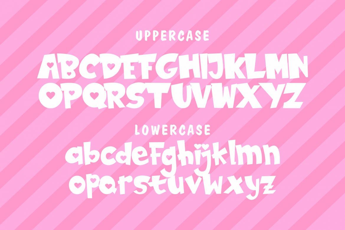 LOVELY HEART Display Font - view 8
