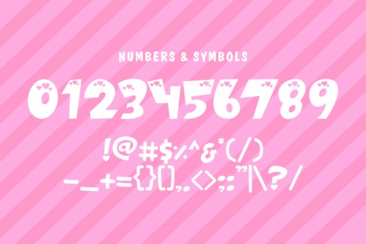 LOVELY HEART Display Font