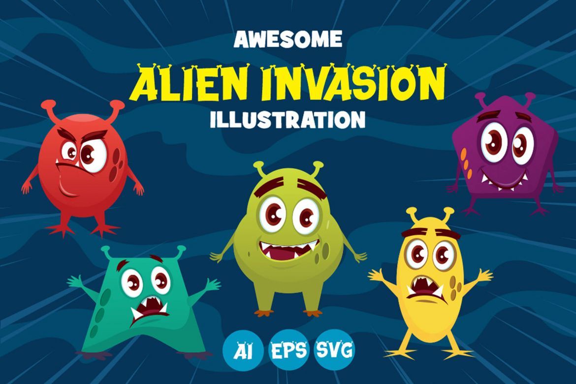 ALIEN INVASION Display Font - view 4