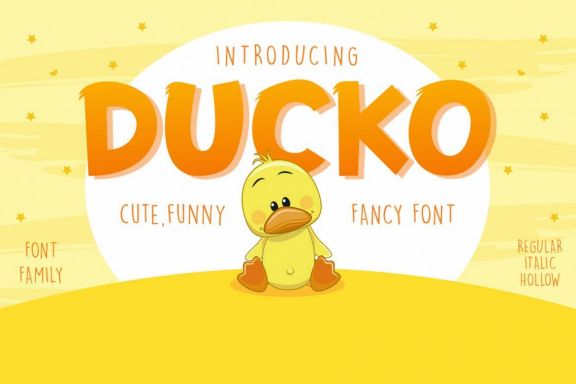 DUCKO Display Font