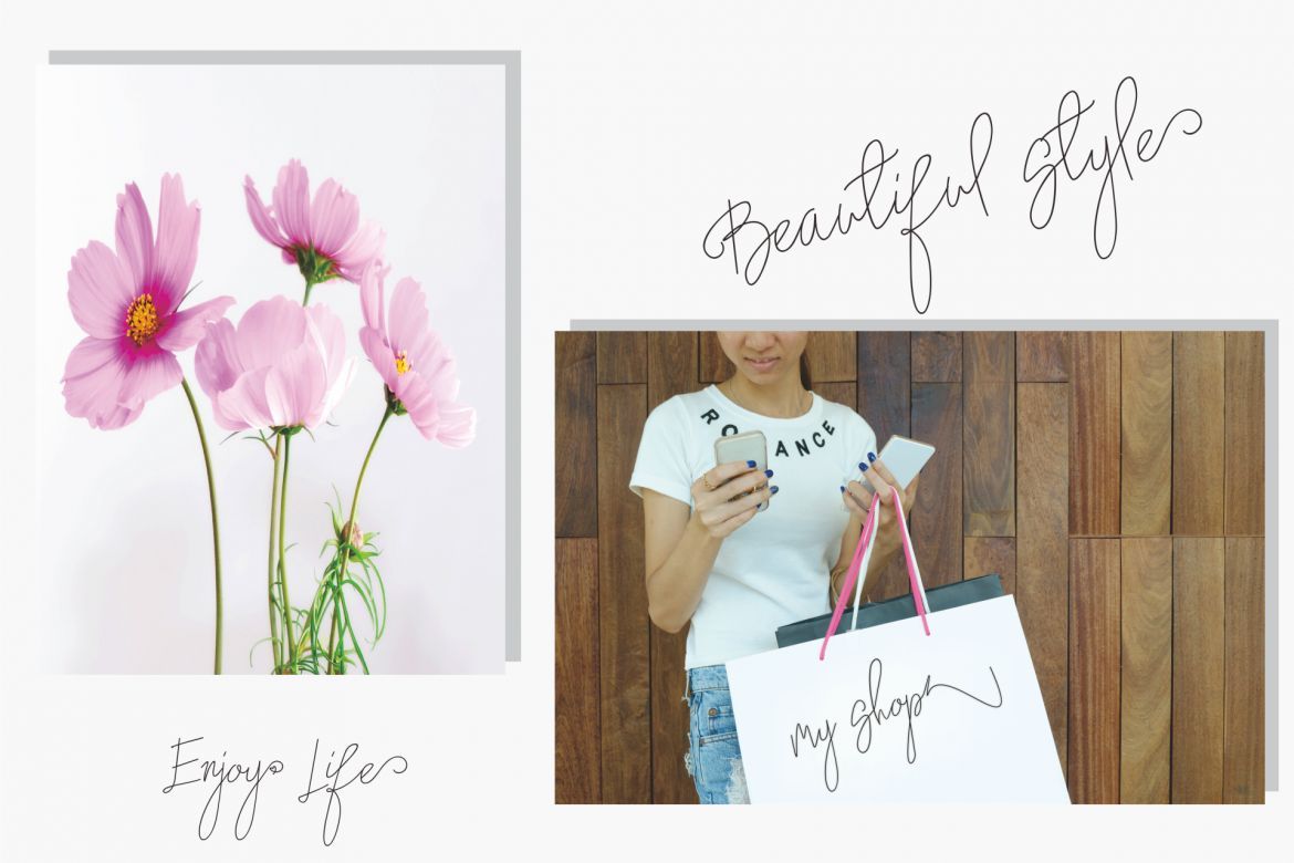 Nadine Monoline Font - view 4