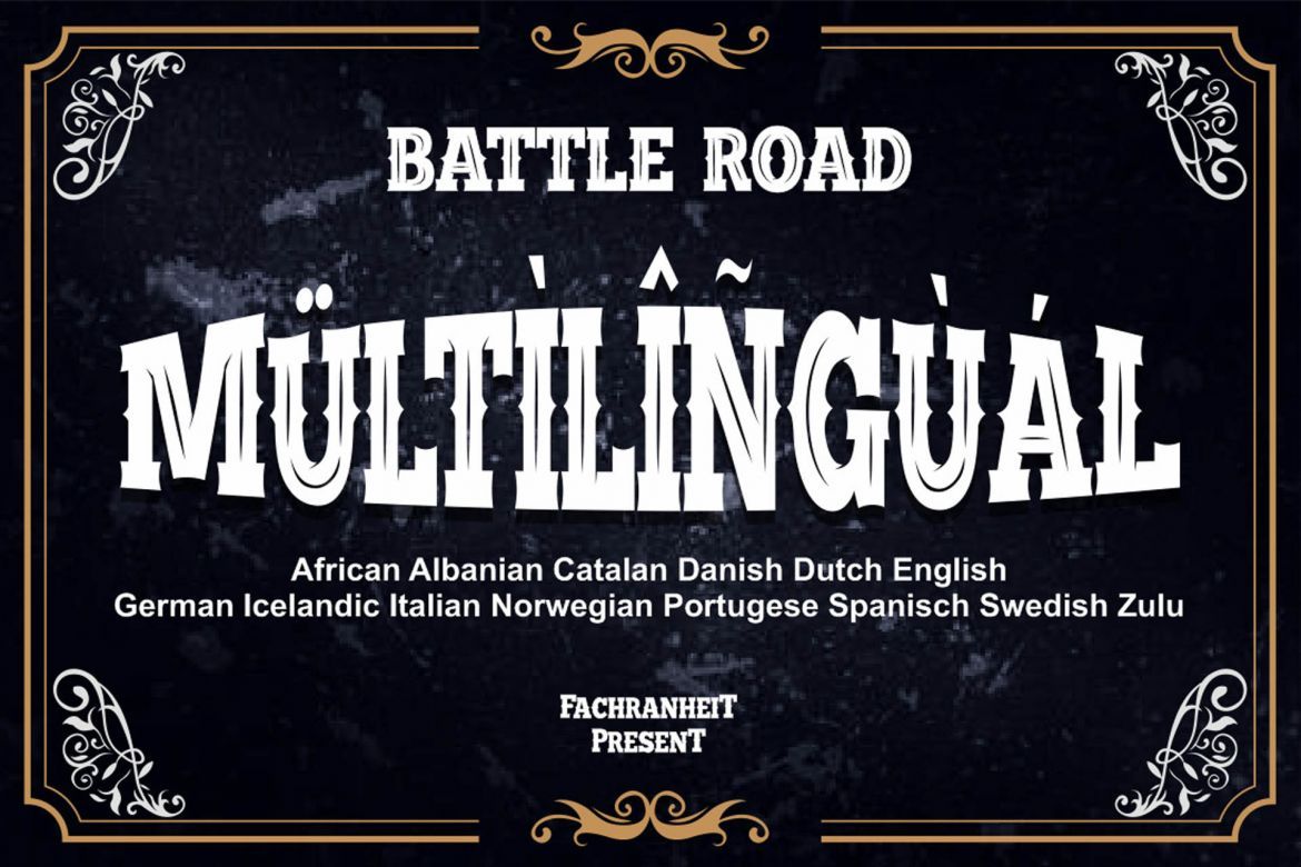 BATTLE ROAD Display Font - view 12