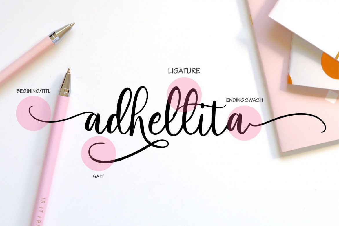adhellita Script alt
