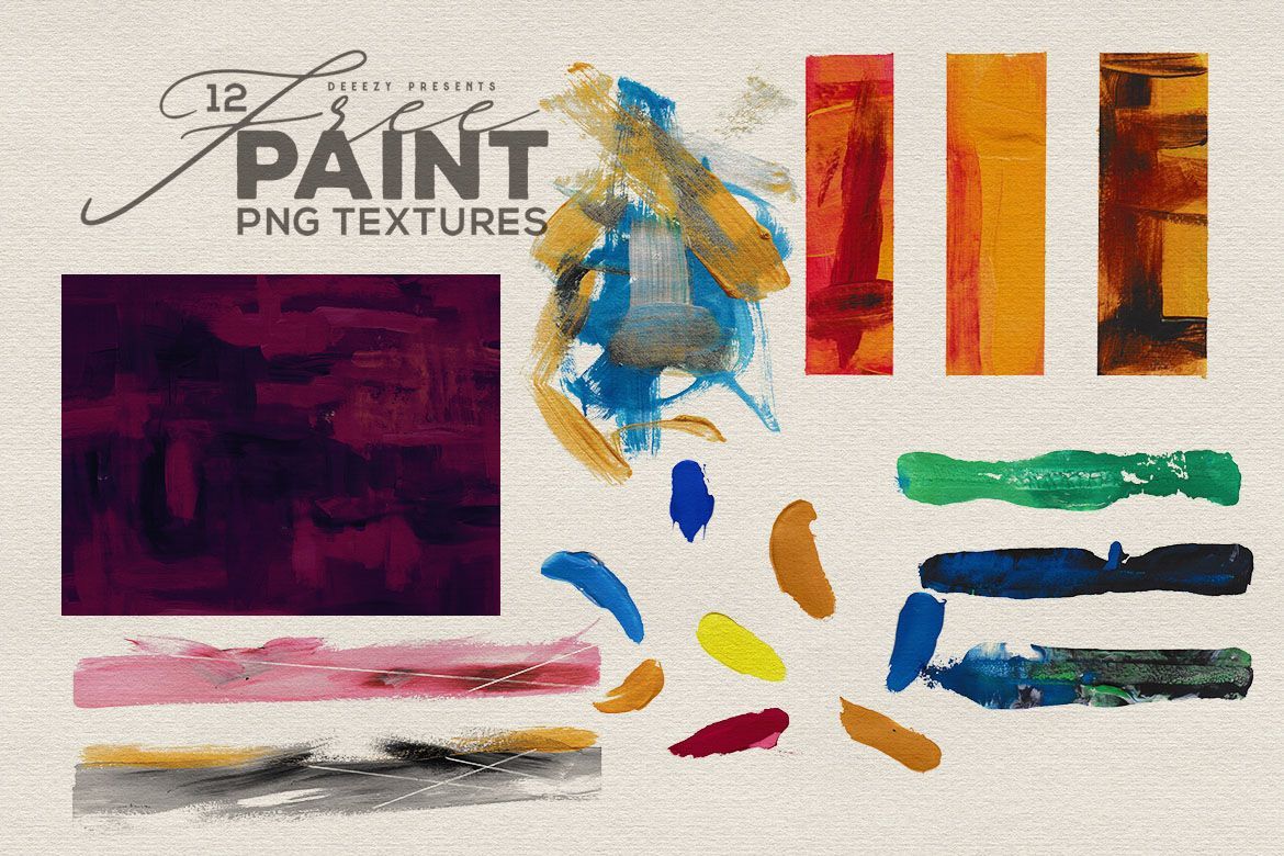 12 Free Abstract Paint Textures - view 6