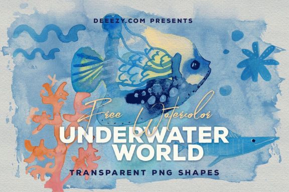 Free Watercolor Underwater World