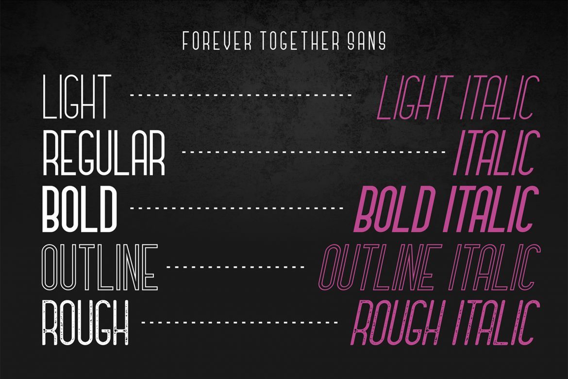 Forever Together Font Duo - view 7
