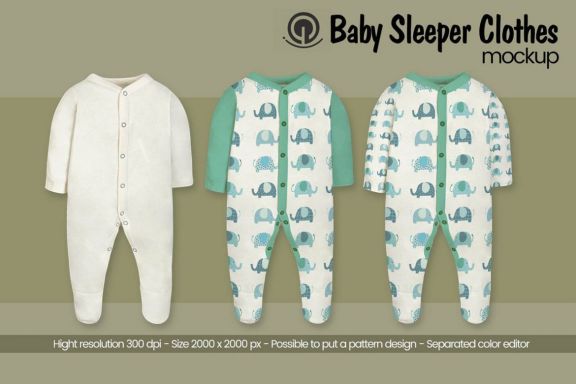 Baby Sleeper Clothes Mock-Up