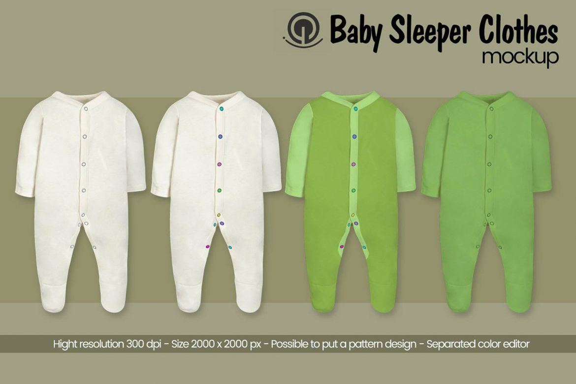 Baby Sleeper Clothes Mock-Up alternate