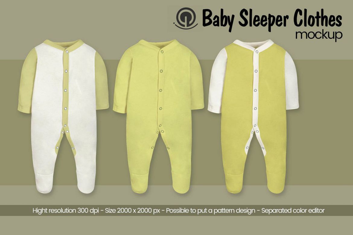 Baby Sleeper Clothes Mock-Up - view 4