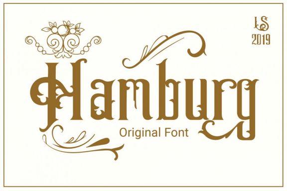 Hamburg Decorative Font