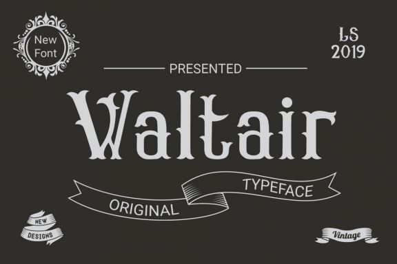 Waltair Decorative Font