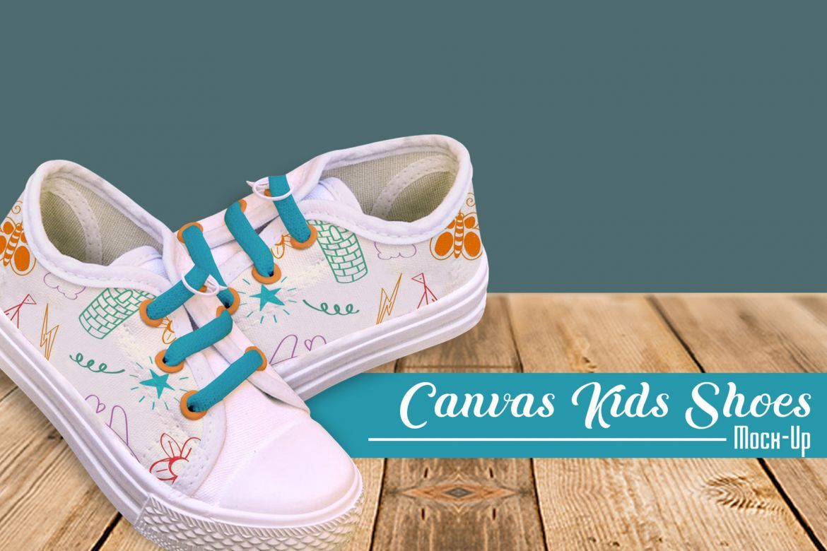 Kids Canvas Shoes Mock-up alternate