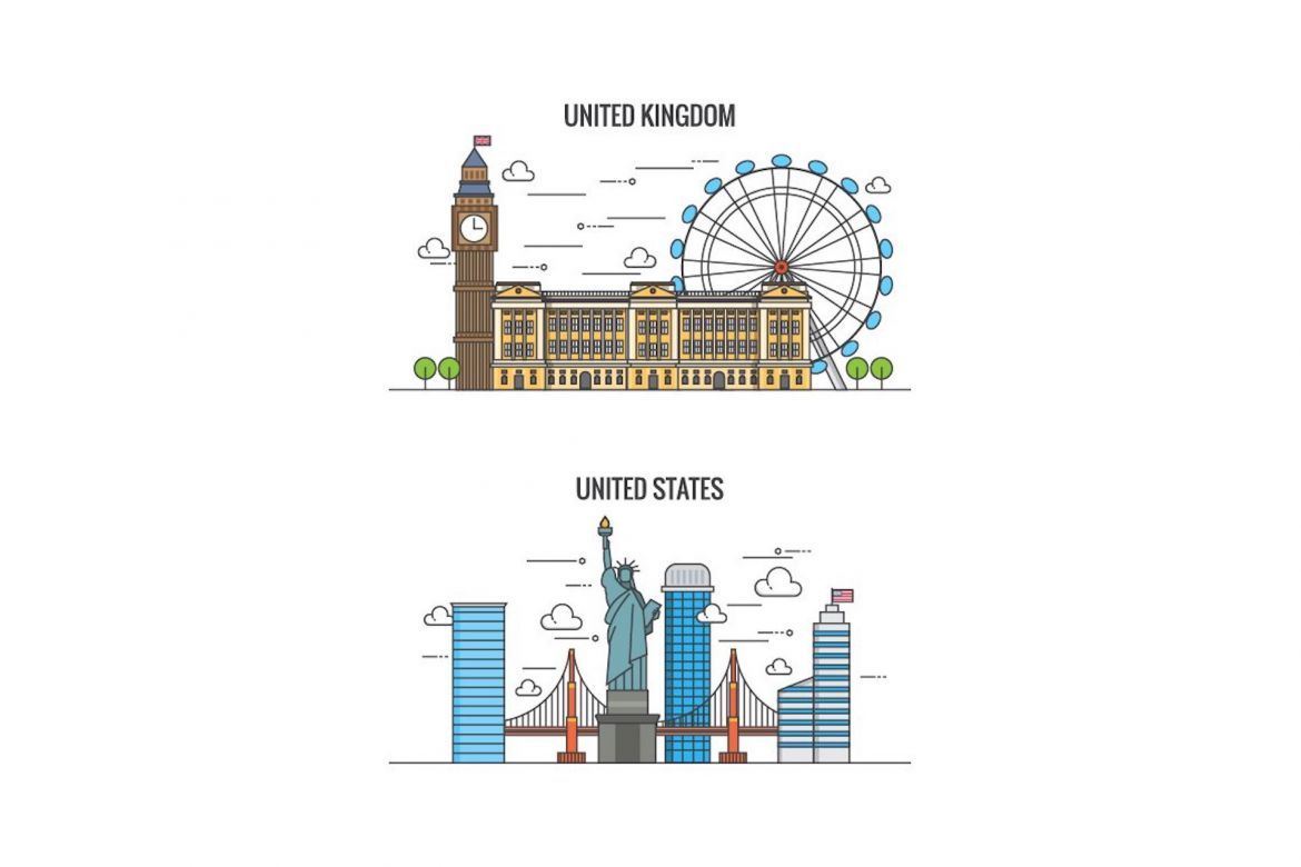 10 Flat Line Color Country Banners - view 4