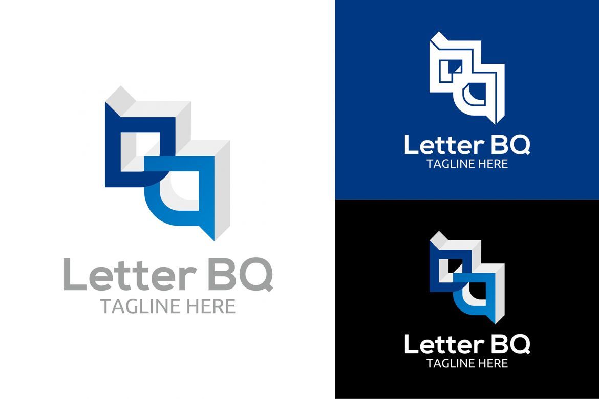 Letter BQ Logo alternate