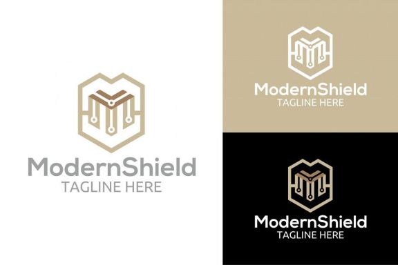 Modern Shield Logo