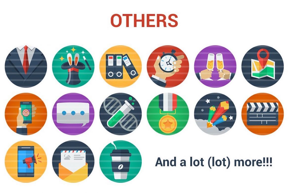 95 Irresistible Flat Icons - view 5