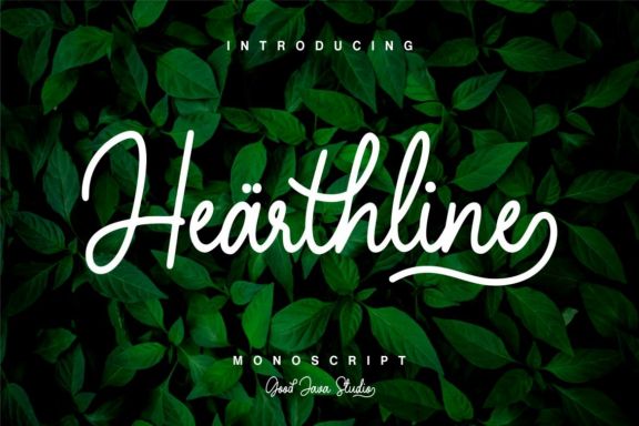 Hearthline Monoline Script