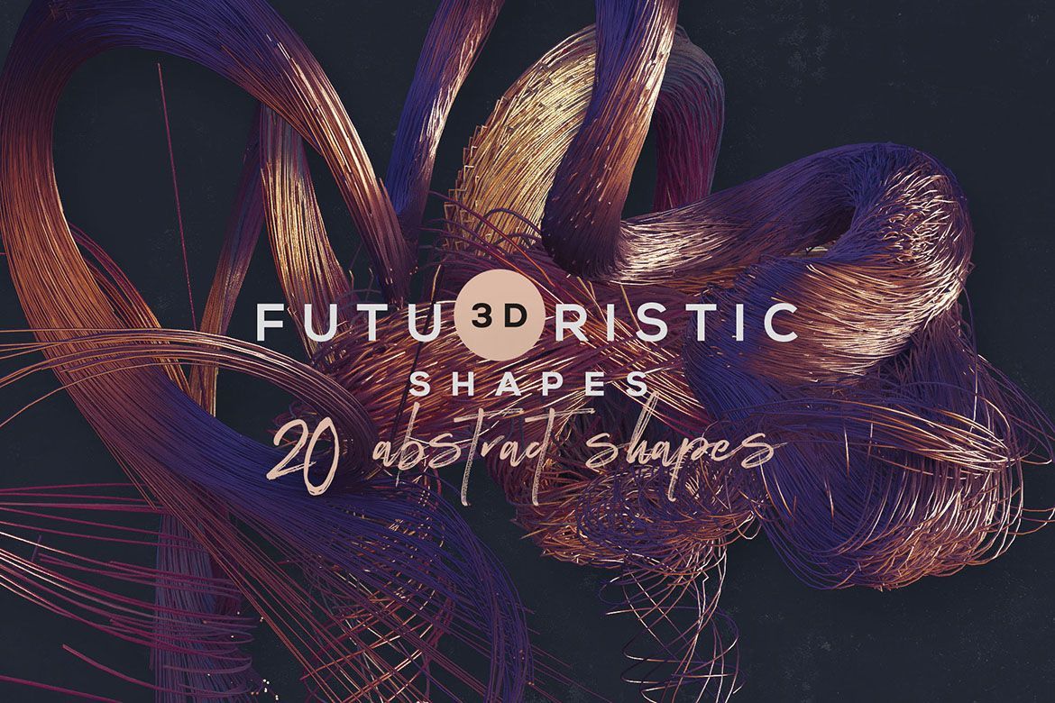 Free 3D Abstract Shapes 18 alternate