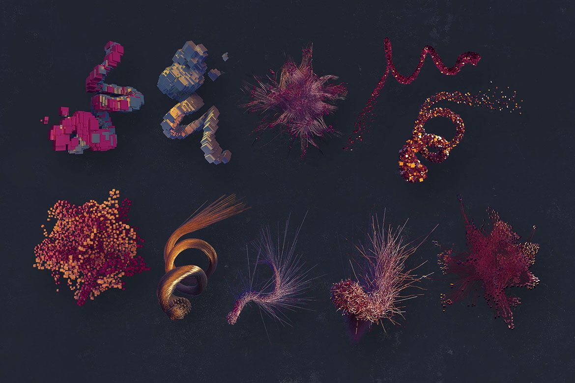 Free 3D Abstract Shapes 18 - view 4