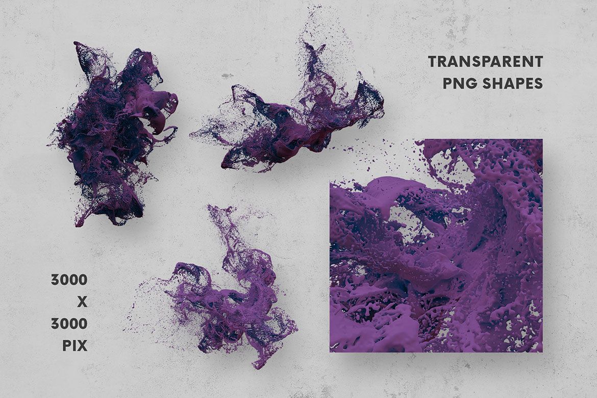 Amazing Splash PNG Shapes - view 4