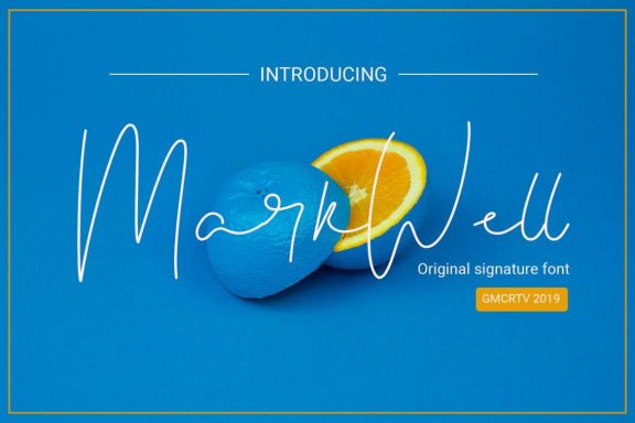 Markwell Signature Font