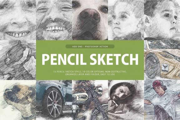 Pencil Sketch Photoshop Action