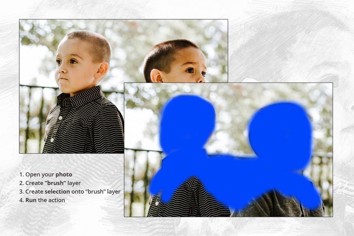 Pencil Sketch Photoshop Action alternate