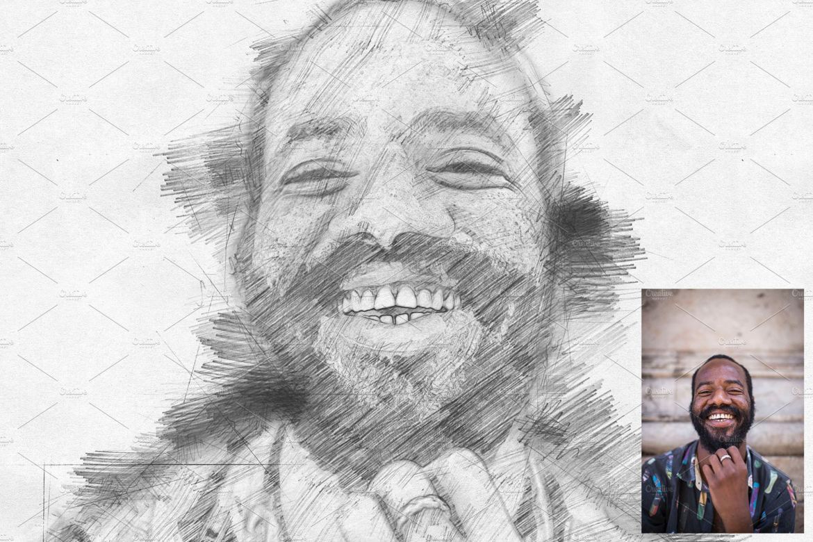 Pencil Sketch Photoshop Action - view 4