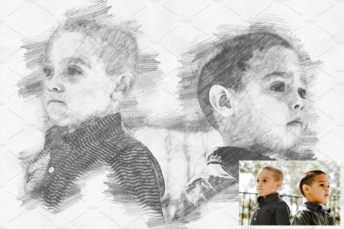 Pencil Sketch Photoshop Action - view 6
