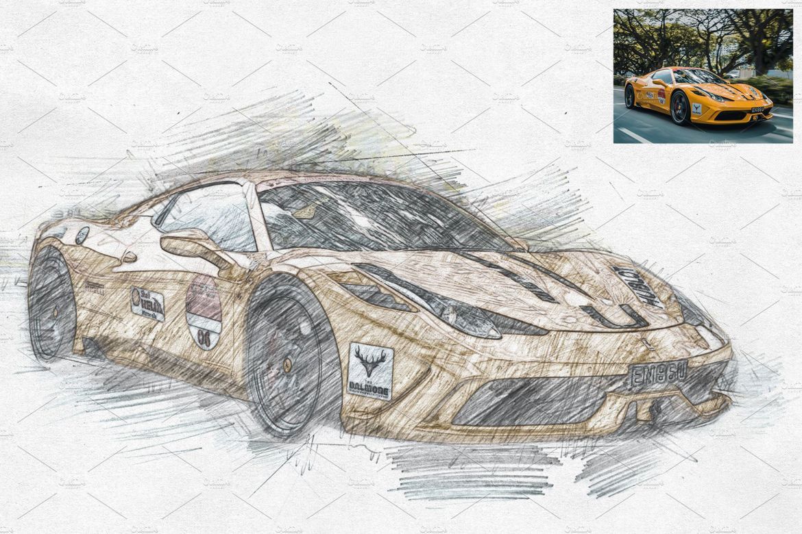 Pencil Sketch Photoshop Action - view 8