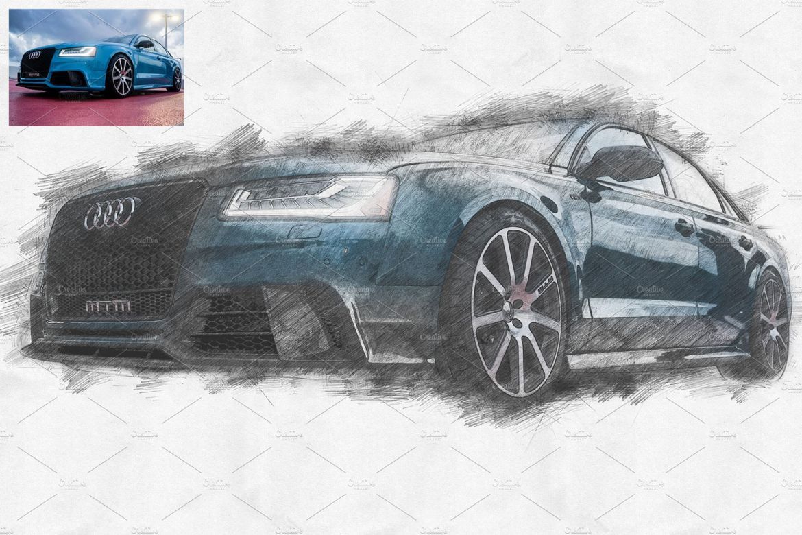 Pencil Sketch Photoshop Action - view 9