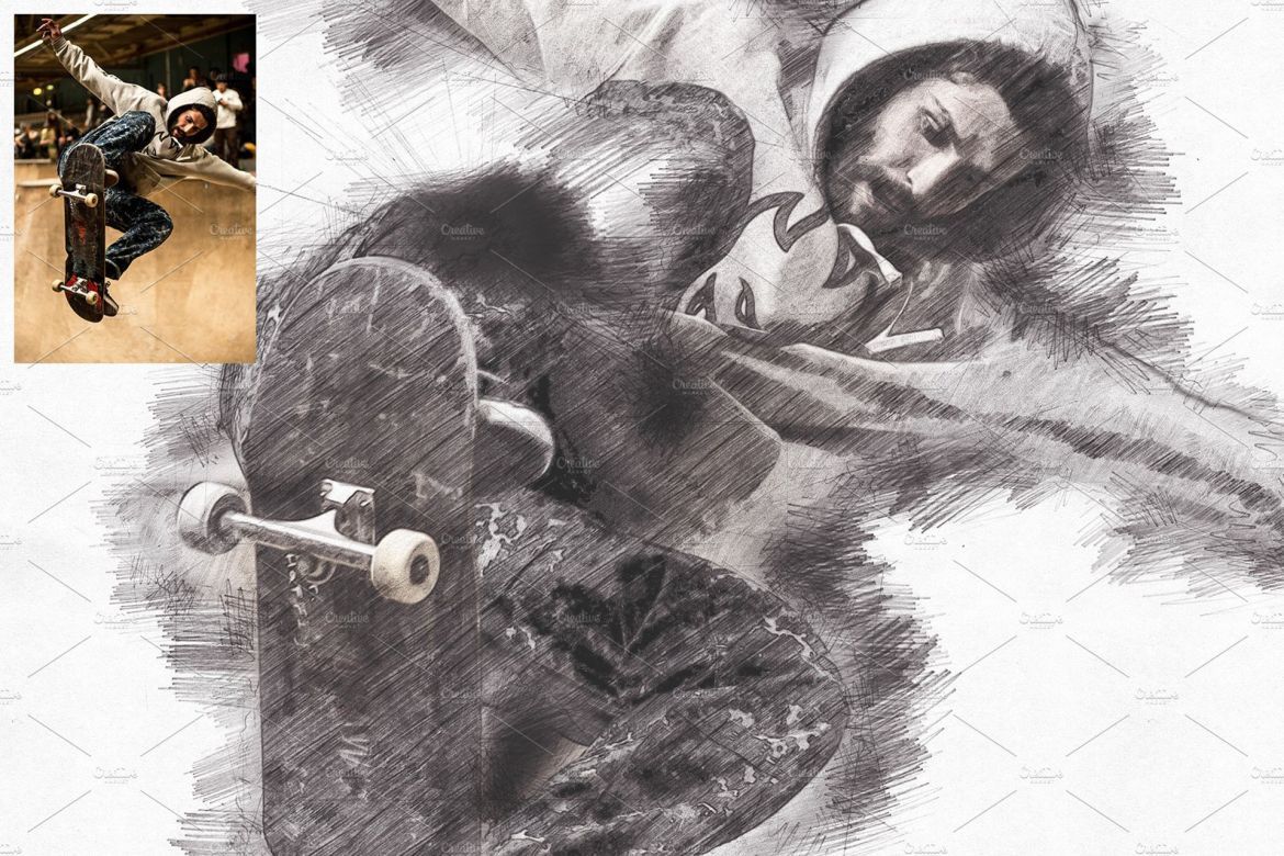 Pencil Sketch Photoshop Action - view 11