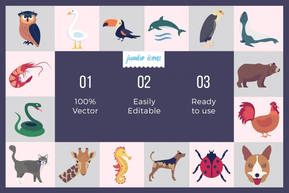 Animals - Birds Vector Icons alternate