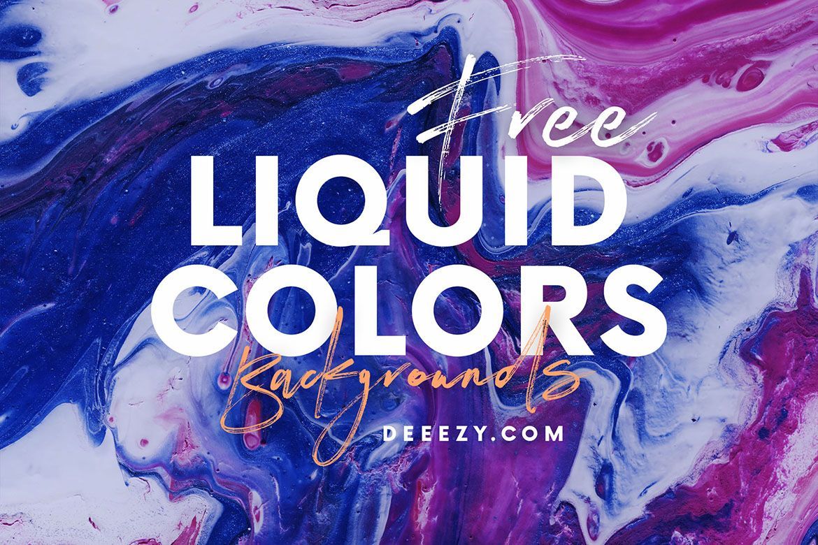 8 Free Liquid Color Backgrounds - view 3
