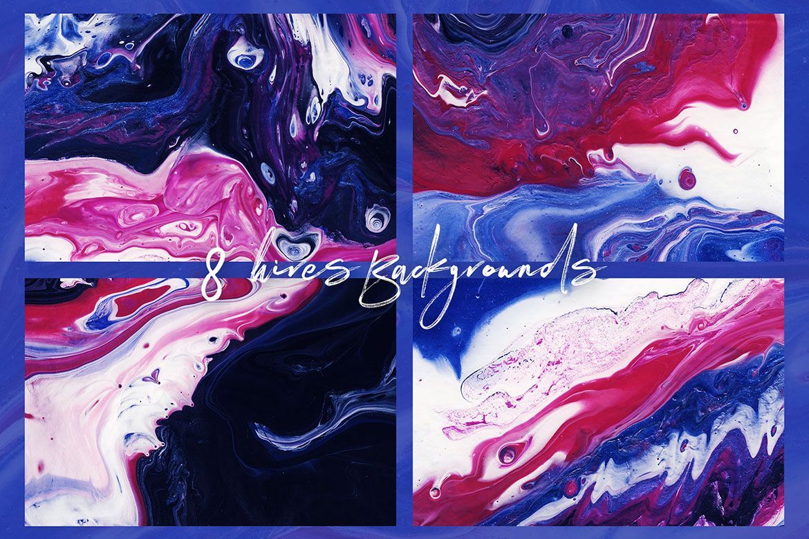 8 Free Liquid Color Backgrounds - view 5