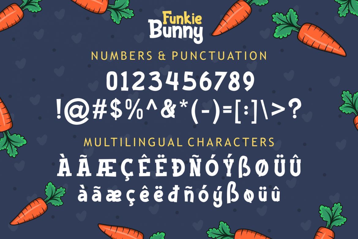 Funky Bunny Display Font - view 7