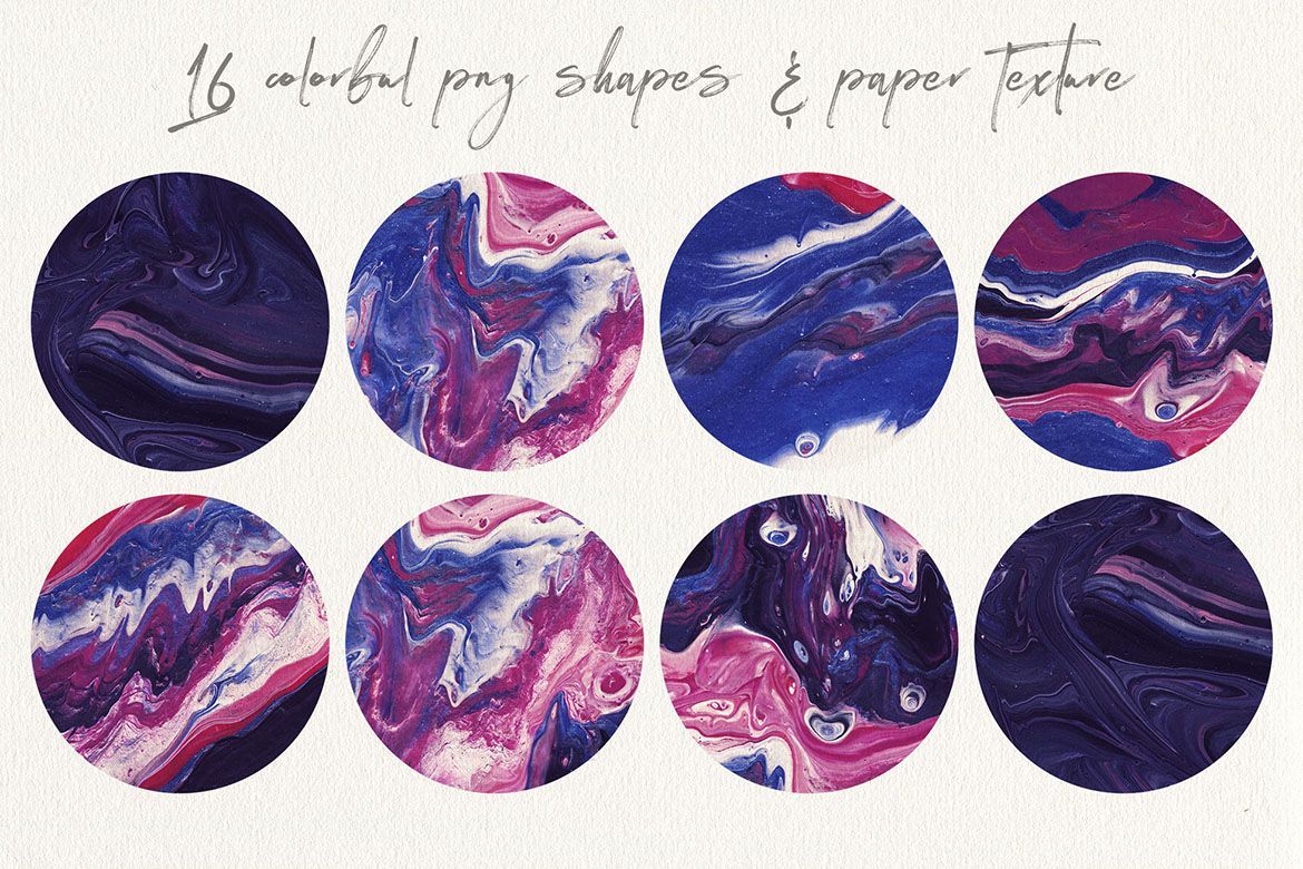 16 Free Liquid Color Circles - view 3