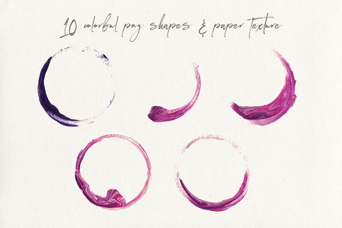 10 Free Liquid Color Shapes alternate