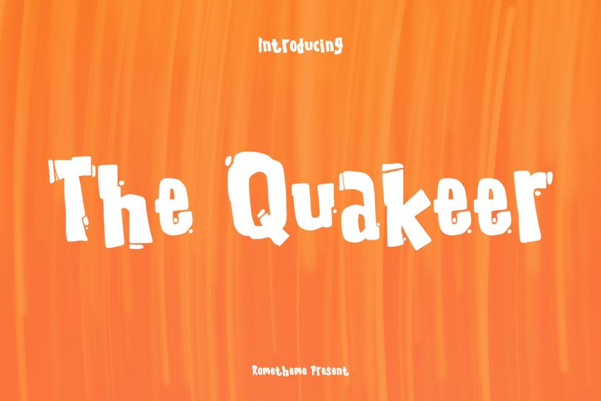 The Quakeer Display Font - view 6