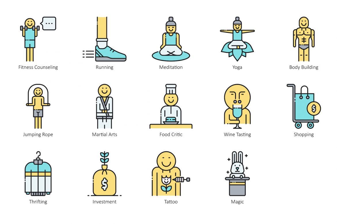 104 Hobby Icons | Aqua - view 8