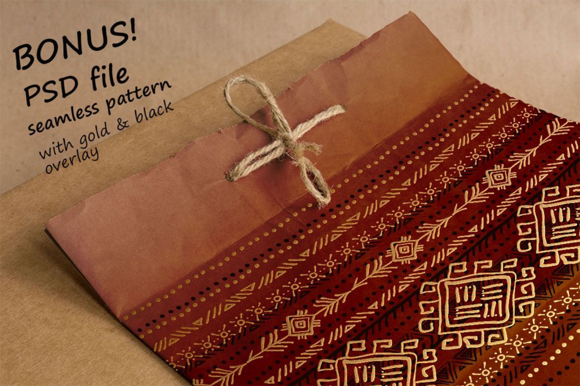 Vector Tribal Brushes for Illustrator - view 8