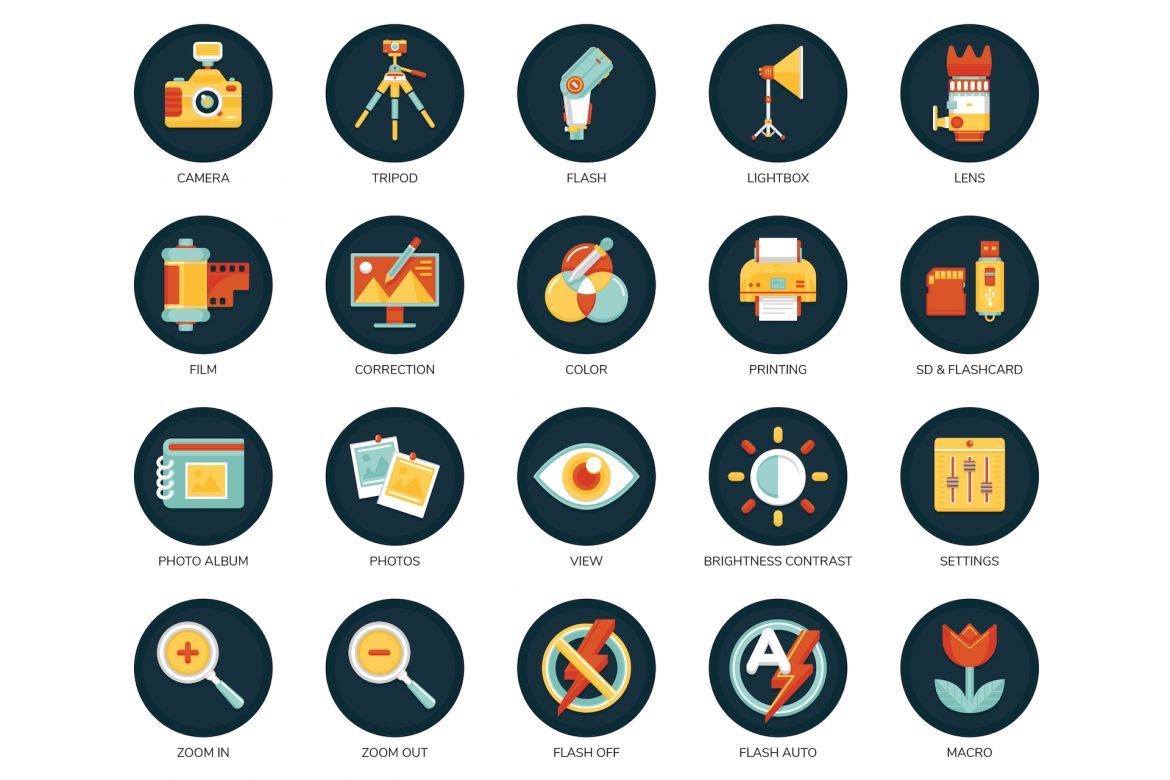 40 Photography Icons alternate