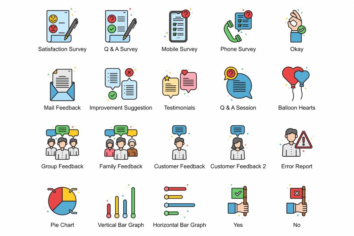 60 Customer Feedback Icons | Vivid - view 3