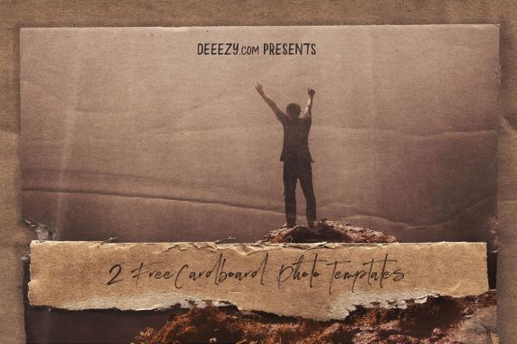2 Free Cardboard Photo Mockups
