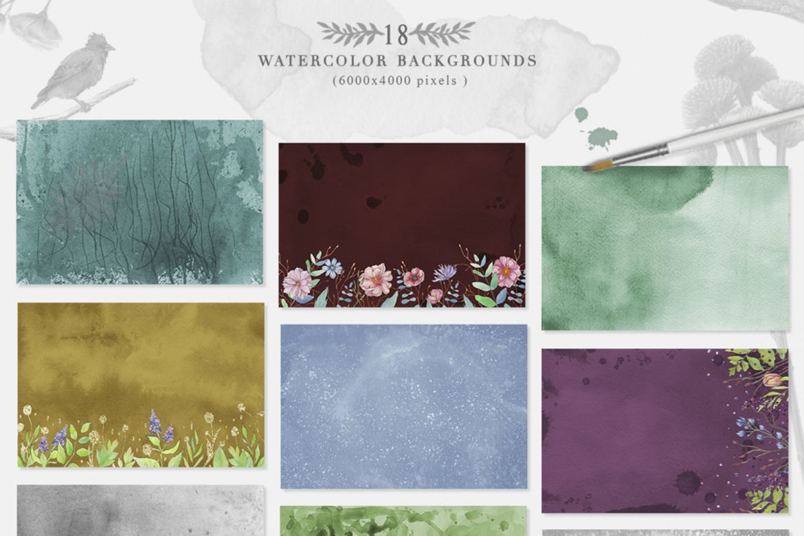 Spring Vibes Watercolor Collection - view 13