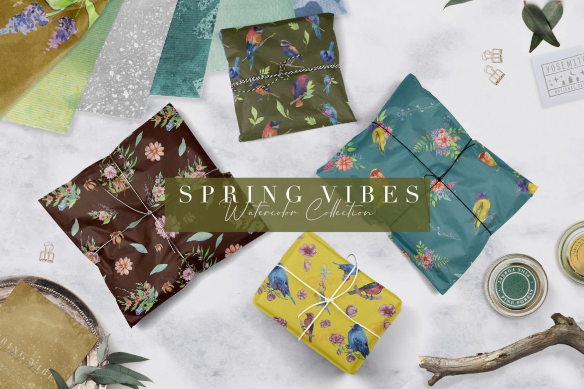 Spring Vibes Watercolor Collection - view 16
