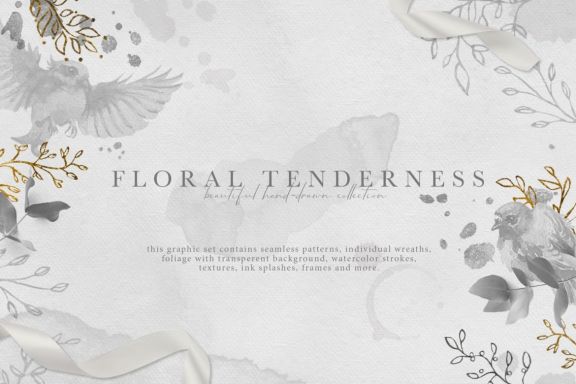 Floral Tenderness Watercolor Collection