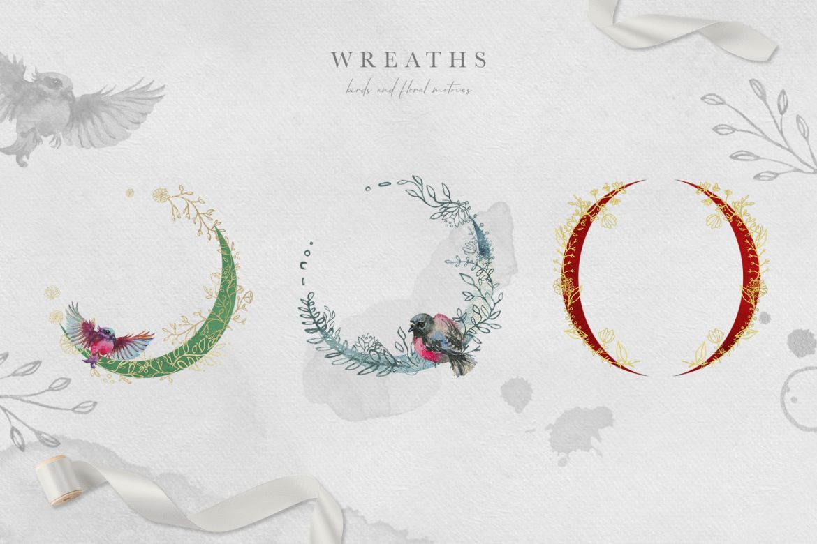 Floral Tenderness Watercolor Collection - view 4